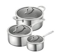 Kuhn Rikon Allround 3pc Saucepan & Casserole Set
