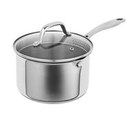 Kuhn Rikon Allround Plus Stainless Steel Saucepan with Draining Lid, 16cm/1.9L in Silver Kuhn Rikon Silver