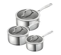 Kuhn Rikon Allround Stainless Steel 3-Piece Saucepan Set - 16Cm, 18Cm And 20Cm