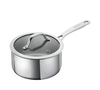 Kuhn Rikon Allround Saucepan, 20cm/3.1 Litre Oven Safe Stainless Steel Pan. Dishwasher Safe Cooking Pot with Glass Pan Lid. Saucepans for Induction Hobs - Lifetime Kuhn Rikon Cookware Guarantee