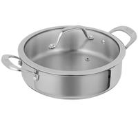 Kuhn Rikon Allround Stainless Steel Uncoated Serving Pan, 24cm/3L in Silver Kuhn Rikon Silver