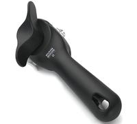 Kuhn Rikon Auto Safety LidLifter/Can Opener with Ring Pull - Hygienic, Hands-Free Lid Removal, Black (8 x 2.5 x 2.75 in) 22329