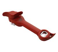 Kuhn Rikon Auto Safety Master Opener for Cans, Bottles and Jars, 9 x 2.75 inches, Red