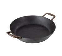 Kuhn Rikon Black Star Swiss Made Spun Iron Shallow Casserole Pot, 32Cm
