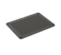 Kuhn Rikon Bread Cutting Board 37 x 27cm, Wood Fibre Composite Chopping Board, Crumb Catching Grooves, Reversible Serving Board, Non-Slip Feet, Dishwasher Safe - Everyday Cutting Board