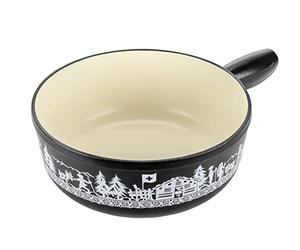 KUHN RIKON Caquelon Induction Cast Iron Black Alpine Willow · Diameter 24 cm