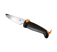 Kuhn Rikon Children’s Knife with Teeth, Japanese Stainless Steel Blade, Ergonomic Handle with Finger Guard, Dog Design, 5.8cm - Kinderkitchen