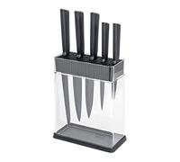 KUHN RIKON Colori+ Mixed Knife Set with Vision Block, Grey