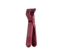 Kuhn Rikon Cool Gripper Handle with Lock, Heat Resistant Silicone Kitchen Tongs for Lifting Hot Dishes, Casseroles, Bakeware and Pizza Pans, Secure Grip, Dishwasher Safe, Red