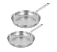 Kuhn Rikon Culinary Fiveply 24cm & 28cm Uncoated Frying Pan Set