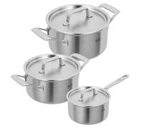Kuhn Rikon Culinary Fiveply Stainless Steel Induction Safe 3-Piece Mixed Cookware Set
