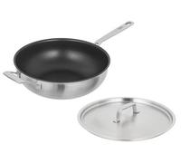 Kuhn Rikon Culinary Fiveply 28cm Non-Stick Wok/Chef's Pan with Lid and Helper Handle