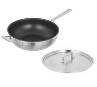 Kuhn Rikon - CULINARY FIVEPLY Wok with lid and helper handle non-stick 28cm