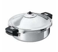 Kuhn Rikon 30330 Duromatic Hotel Stainless Steel Frying Pan, 5 Litre / 28 cm, Silver