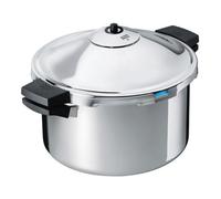 Kuhn Rikon Pressure Cooker Duromatic Hotel 12L/28cm Food Steamer with Side Grips. Multi Cooker Hotpot, Auto Lock Lid. Stainless Steel Pot. Instant Cook Pot - 10 Year Kuhn Rikon Cookware Guarantee
