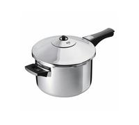 Kuhn Rikon Pressure Cooker Duromatic Inox 2.5L/20cm Food Steamer with Long Handle. Multi Cooker Hotpot with Auto Lock Lid. Stainless Steel Pot. Instant Cook Pot - 10 Year Kuhn Rikon Cookware Guarantee