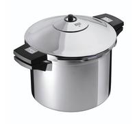Kuhn Rikon Pressure Cooker Duromatic Inox 6L/24cm Food Steamer with Side Grips. Multi Cooker Hotpot with Auto Lock Lid. Stainless Steel Pot. Instant Cook Pot - 10 Year Kuhn Rikon Cookware Guarantee