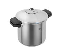 Kuhn Rikon Pressure Cooker Duromatic Inox 7L/22cm Food Steamer with Side Grips. Multi Cooker Hotpot with Auto Lock Lid. Stainless Steel Pot. Instant Cook Pot - 10 Year Kuhn Rikon Cookware Guarantee