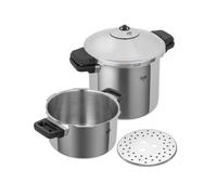 Kuhn Rikon Pressure Cooker Set, 4L/24cm & 6L/24cm, Stainless Steel Pots