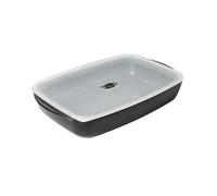 Kuhn Rikon EASY GLASS Dish non-stick coated with Lid - Medium - 32 x 20 x 5cm/2L