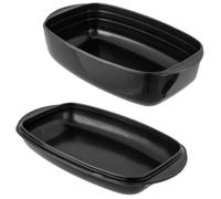 Kuhn Rikon Easy Glass Non-Stick 2.2L And 4.3L Roasting Dish Set, 37.5 X 22 X 14Cm
