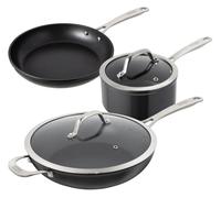 Kuhn Rikon Easy Pro Aluminium Induction Safe 3-Piece Mixed Cookware Set in Black Kuhn Rikon Black