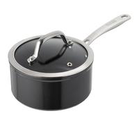 KUHN RIKON Easy Pro Aluminium Non-Stick Saucepan with Glass Lid, 3 Litre/20 cm Black