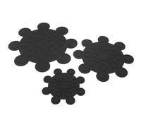 Kuhn Rikon - Geo Pan & Dish Protector 3pcs Set Black