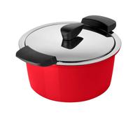 Kuhn Rikon Hotpan Swiss Made Time And Energy Saving Casserole Pot, Red, 18Cm/2L