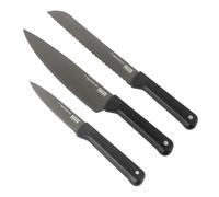 Kuhn Rikon Iced Essentials Knife Set 3pc (paring, Chef's Knife 20cm, Bread Knife)