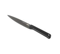 KUHN RIKON Iced Utility Knife with Straight Blade and Weighted Handle. Total Length = 24.5cm. Blade Length = 13cm. Crafted from Ice Hardened German Stainless Steel. Durable and Corrosion Resistant.