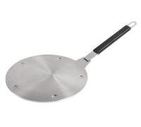 Kuhn Rikon Induction Adapter Plate 19cm - Stainless Steel and Aluminium Heat Diffuser for Non-Induction Cookware and Fondue Pots, Multi-Layer Construction, Removable Handle