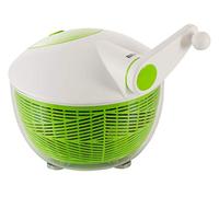 Kuhn Rikon Salad Spinner with Side Handle and Instant-Stop Button, Green, 26 cm