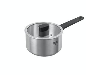 Kuhn Rikon Locarno Saucepan, 18cm/2L Oven Safe Stainless Steel Pan. Dishwasher Safe Cooking Pot with Glass Pan Lid. Saucepans for Induction Hobs - Lifetime Kuhn Rikon Cookware Guarantee