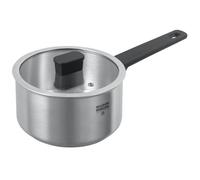 Kuhn Rikon Locarno Swiss Made Brushed Stainless Steel Induction Safe Saucepan, 20cm/3L in Silver Kuhn Rikon Silver