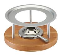 Kuhn Rikon Melchterli Rechaud Portable Burner, Stainless Steel, Silver/Brown