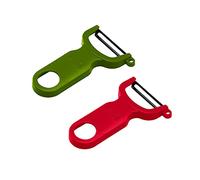 Kuhn Rikon Potato Peelers (Set of 2) with Steel Blade. Vegetable Peeler. Veg Peeler. Potato Peelers for Kitchen. Light Speed Peeler. Apple Peeler - 3 Year Kuhn Rikon Kitchen Accessories Guarantee