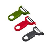 Kuhn Rikon Potato Peelers (Set of 3) with Steel Blade. Vegetable Peeler. Veg Peeler. Potato Peelers for Kitchen. Light Speed Peeler. Apple Peeler - 3 Year Kuhn Rikon Kitchen Accessories Guarantee