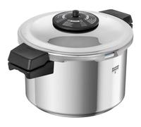 Kuhn Rikon Pressure Cooker Duromatic Neo Food Steamer with Side Grips. Multi Cooker Hotpot with Auto Lock Lid. Stainless Steel Pot. Instant Cook Pot (5L/22cm)