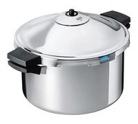 Kuhn Rikon 30333 Duromatic Hotel Stainless Steel Pressure Cooker with Side Grips, 12 Litre / 28 cm, Silver