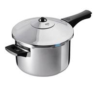 Kuhn Rikon Pressure Cooker Duromatic Inox 2.5L/20cm Food Steamer with Long Handle. Multi Cooker Hotpot with Auto Lock Lid. Stainless Steel Pot. Instant Cook Pot - 10 Year Kuhn Rikon Cookware Guarantee