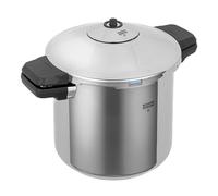 Kuhn Rikon Pressure Cooker Duromatic Inox 7L/22cm Food Steamer with Side Grips. Multi Cooker Hotpot with Auto Lock Lid. Stainless Steel Pot. Instant Cook Pot - 10 Year Kuhn Rikon Cookware Guarantee