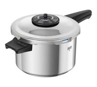 Kuhn Rikon Pressure Cooker Duromatic Neo 5L/22cm Food Steamer with Long Handle. Multi Cooker Hotpot with Auto Lock Lid. Stainless Steel Pot. Instant Cook Pot - 10 Year Kuhn Rikon Cookware Guarantee