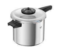 Kuhn Rikon Pressure Cooker Duromatic Neo 7L/22cm Food Steamer with Long Handle. Multi Cooker Hotpot with Auto Lock Lid. Stainless Steel Pot. Instant Cook Pot - 10 Year Kuhn Rikon Cookware Guarantee