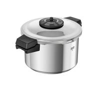Kuhn Rikon Pressure Cooker Duromatic Neo Food Steamer with Side Grips. Multi Cooker Hotpot with Auto Lock Lid. Stainless Steel Pot. Instant Cook Pot (5L/22cm)