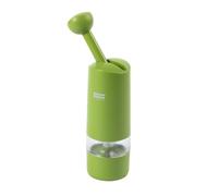 Kuhn Rikon Ratchet Grinder, Ceramic Spice Mill for Salt Pepper and Dried Herbs, Adjustable Coarse to Fine, Easy Refill, Ergonomic One Hand Spice Grinder, Seasoning Mill, Green