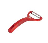 Kuhn Rikon Red Piranha Y Peeler with Stainless Steel Blade. Vegetable Peeler. Veg Peeler. Sharp Potato Peelers for Kitchen. Apple Peeler - 3 Year Kuhn Rikon Kitchen Accessories Guarantee