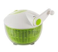 Kuhn Rikon Salad Spinner with Side Handle and Instant-Stop Button, Green, 26 cm