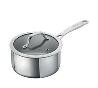 Kuhn Rikon Saucepan 1L/14cm, Stainless Steel Uncoated Pan with Stay-Cool Handle, Glass Lid & Mirror Polished Finish. Suitable for All Hobs, Including Induction. Oven & Dishwasher Safe - Allround
