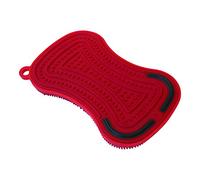 KUHN RIKON Stay Clean 3-in-1 Scrubber Red, Silicone